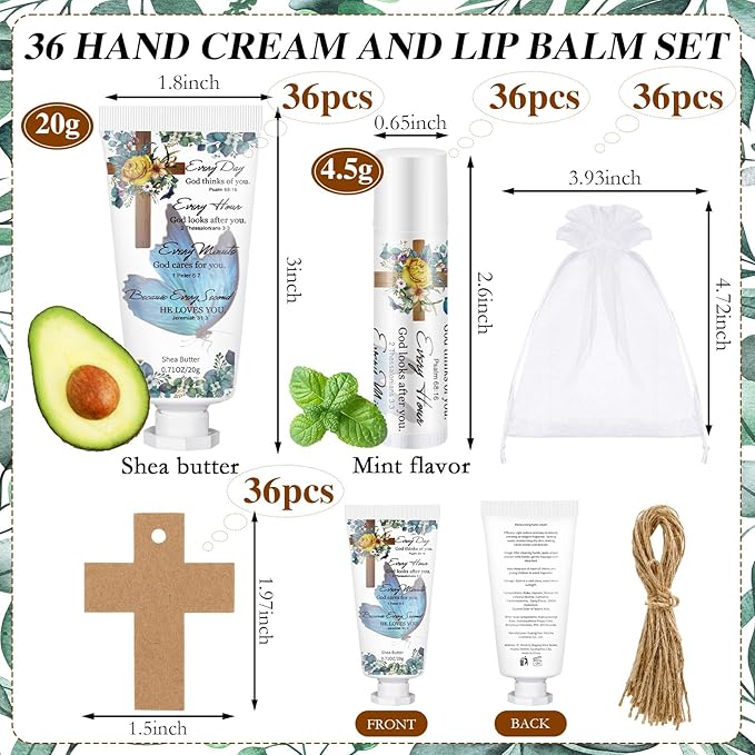 144 Pcs Christian Lip Balm Hand