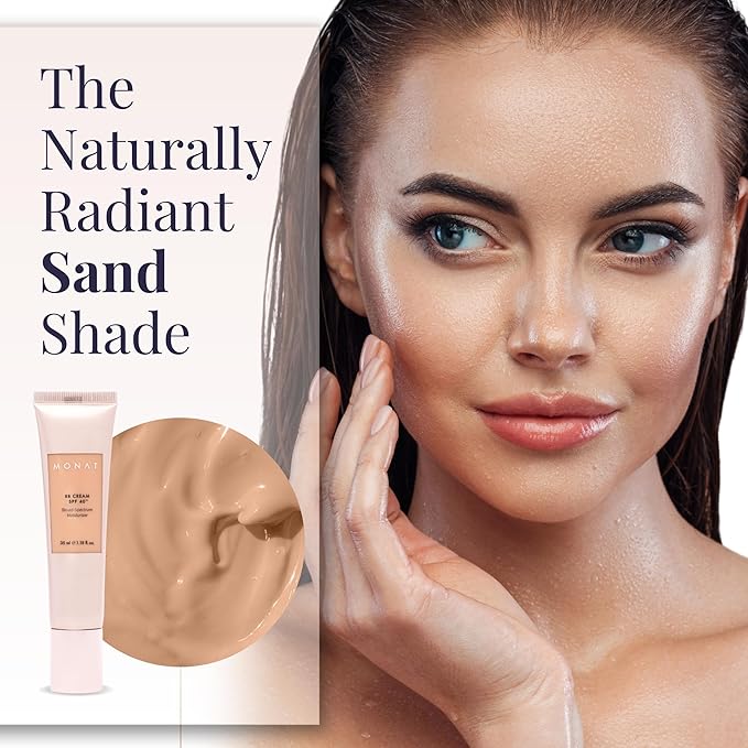 Monat BB Cream SPF 40 - Sand Broad-Spectrum Moisturizer, Lightweight Tinted Coverage, Fragrance-Free, 35ml/1.18 fl. oz.