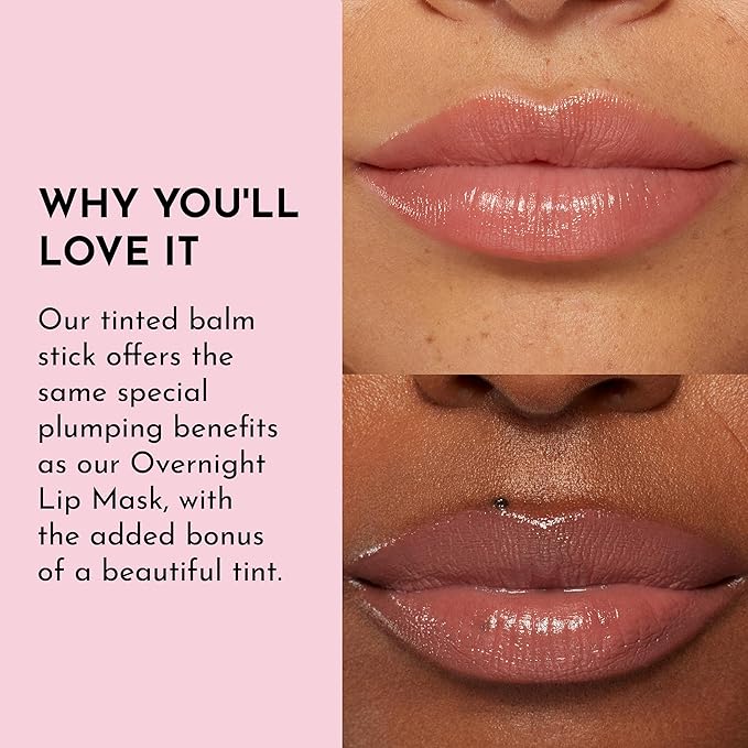 LAWLESS Forget the Filler Lip Plumping Line Smoothing Tinted Balm, Georgie, Pink, 0.09 Ounce