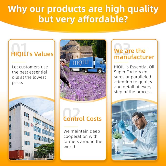 HIQILI 16 Fl Oz Orange Essential Oil, Pure and Natural for Diffuser, Skin - 500ML