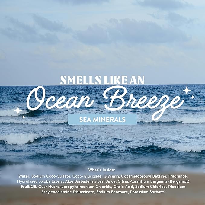 Cleancult Liquid Hand Soap Refill - Sea Minerals - Gentle On Sensitive Skin - Made with Aloe Vera & Essential Oils - Eco Friendly - Paper-Based Packaging - 32 oz/1 Pack