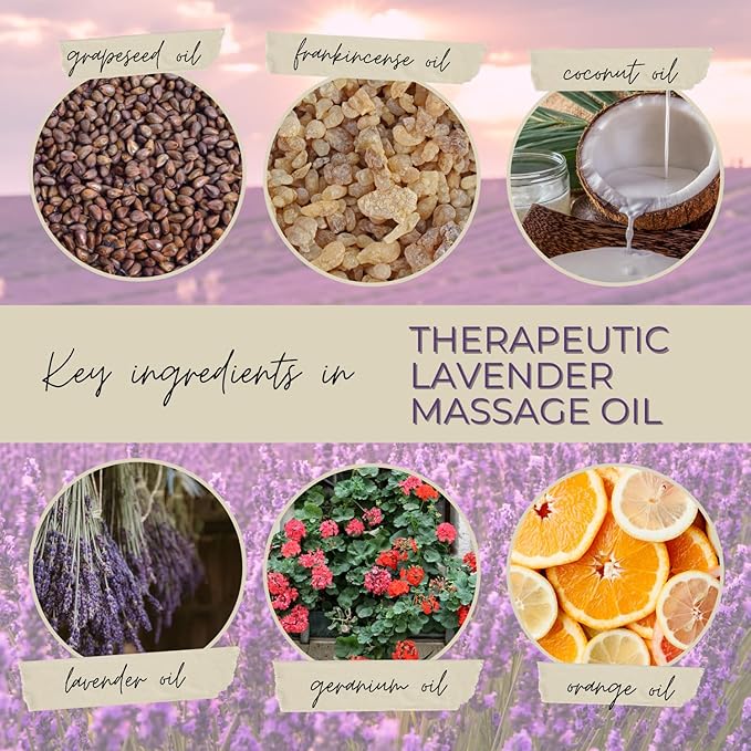 Lavender Massage Oil 8 Fl Oz