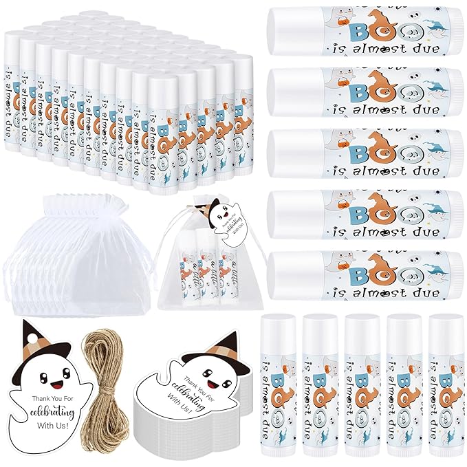 Demissle 50 Pcs Baby Shower Lip (Ghost)