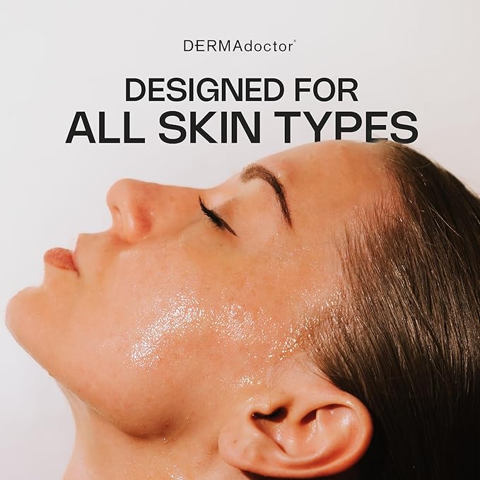 DERMAdoctor Kakadu C Dermatologist Formulated Vitamin C Brightening Daily 3 in 1, Exfoliating Face Wash, Toner, Make up Remover, Hydrating Facial Cleanser for Uneven, Dull Skin, Travel Size - 2.37 oz