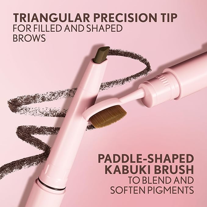 Covergirl Clean Fresh Brow Filler Pomade, 400 Soft Brown, Eyebrow Pencil, Ultra-Precise Tip, Creamy Formula, Highly Pigmented, Soft Matte Finish, Vegan Formula, 0.007oz