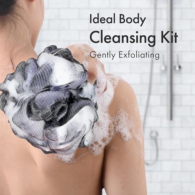 Amazerbath charcoal loofah sponge, shower