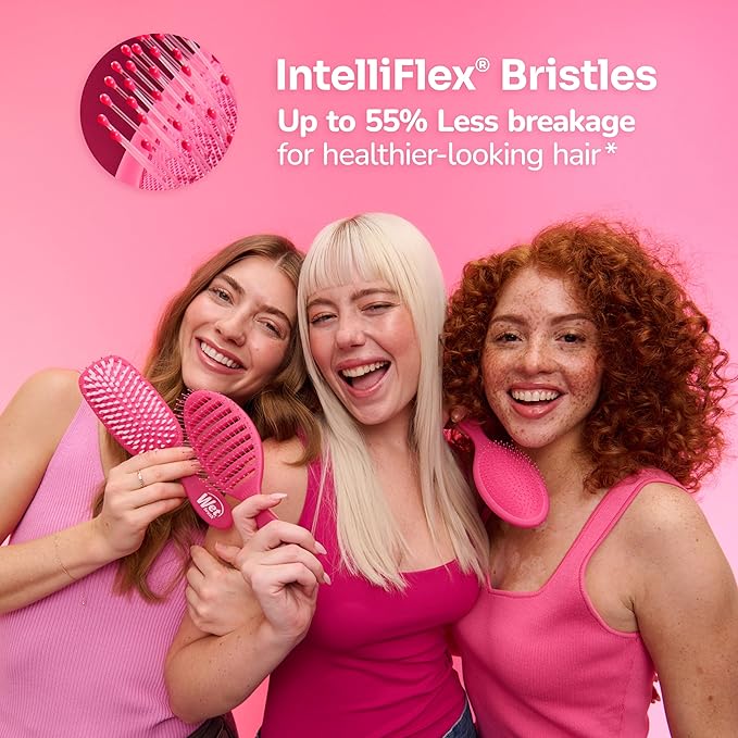 Wet Brush Hello Kitty and Friends Original Detangler Hair Brush, Pompompurin, Ultra-Soft IntelliFlex Bristles, Easy Detangling For All Hair Types (Wet Dry & Damaged), Women & Men