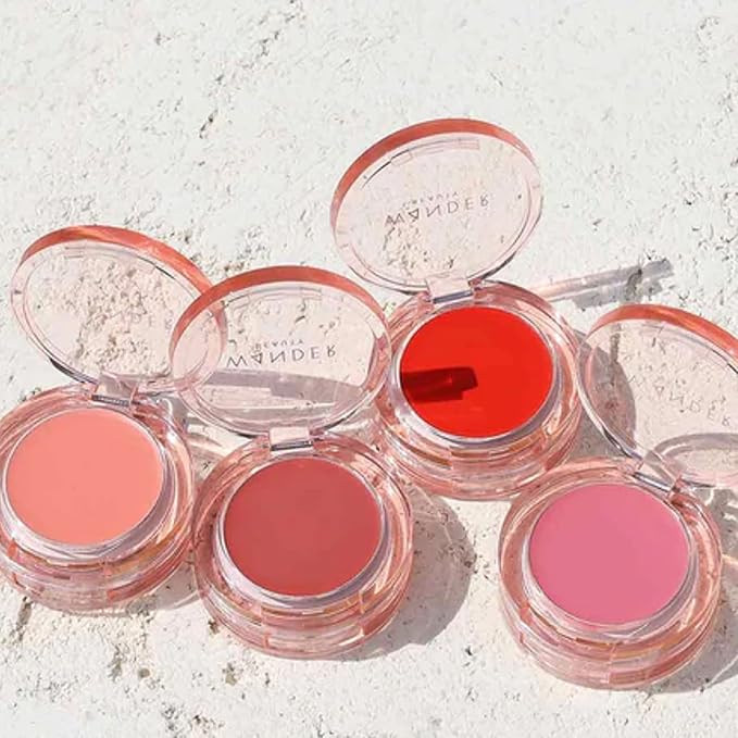 Wander Beauty Double Date Lip & Cheek - Honeymoon/Swipe - 4-in-1 Cream Blush & Lip Tint - Blush, Lip Moisturizer, Lip Balm, & Eye Gloss - Multitasking Eye, Cheek, & Lip Makeup With Green Tea - 0.07 oz