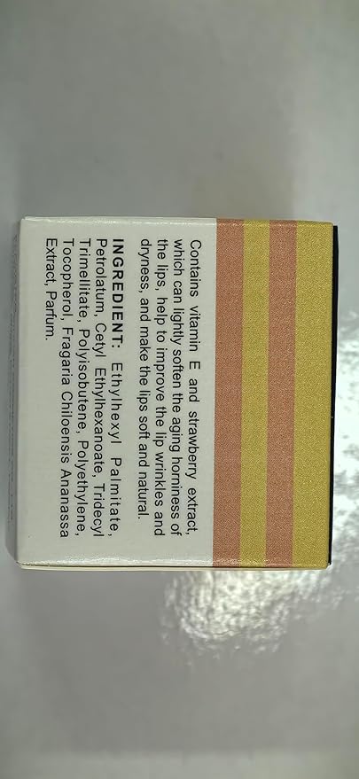 2PCS Bee Lip Balm Honey & Strawberry Lip Balm, Exfoliating Honey Pot Lip Balm Sleeping Lip Mask with Brush, Hydrating & Prevention Dry and Cracked, Lip Scrubs Exfoliator & Moisturizer