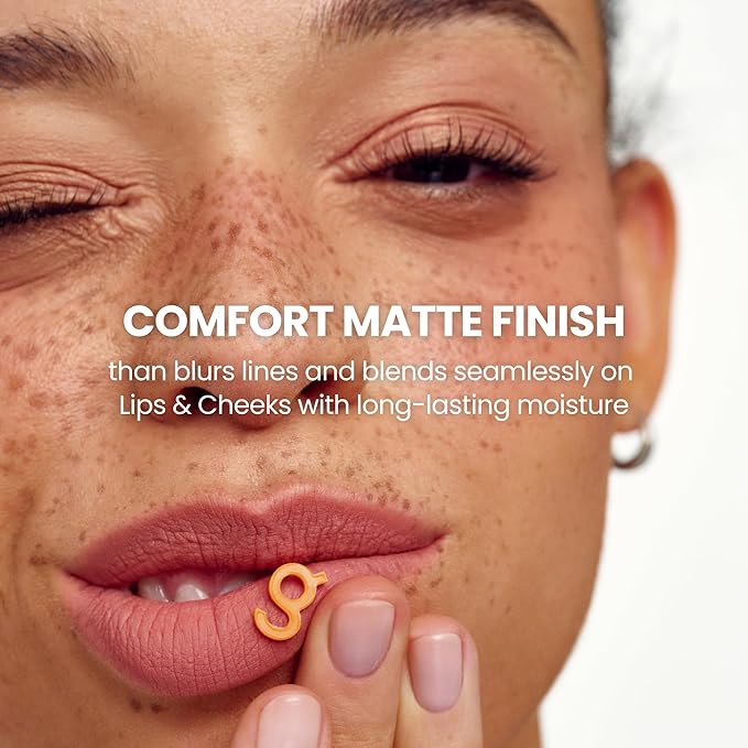 COLORGRAM NUDE BLUR TINT 02 CHARMING PINK | Soft Velvet Matte Lip Stain & Cheek Tint | Lightweight Blurring Tint for a Smooth & Airbrushed Finish | 24H Hydration, Long-Lasting & Non-Sticky Formula