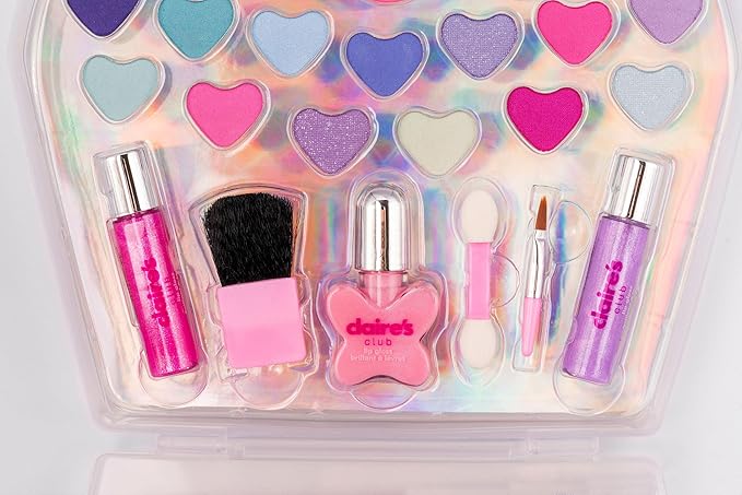 Claire's Club Pink Cupcake Makeup Case- Designed for Little Girls Ages 3 to 6