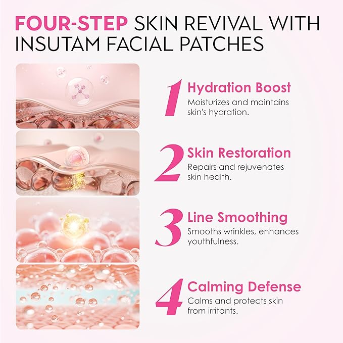 Forehead Wrinkle Patches for Anti-wrinkles: Overnight Face Wrinkles Patches to Lift Smile Lines for Women (PINK)