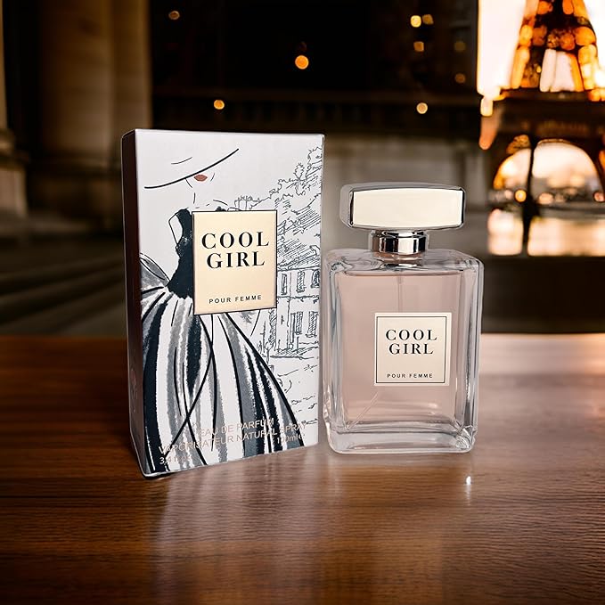 COOL GIRL Pour Femme Eau de Parfum for Women, 3.4 Fl Oz, Radiant Citrus Floral Fragrance