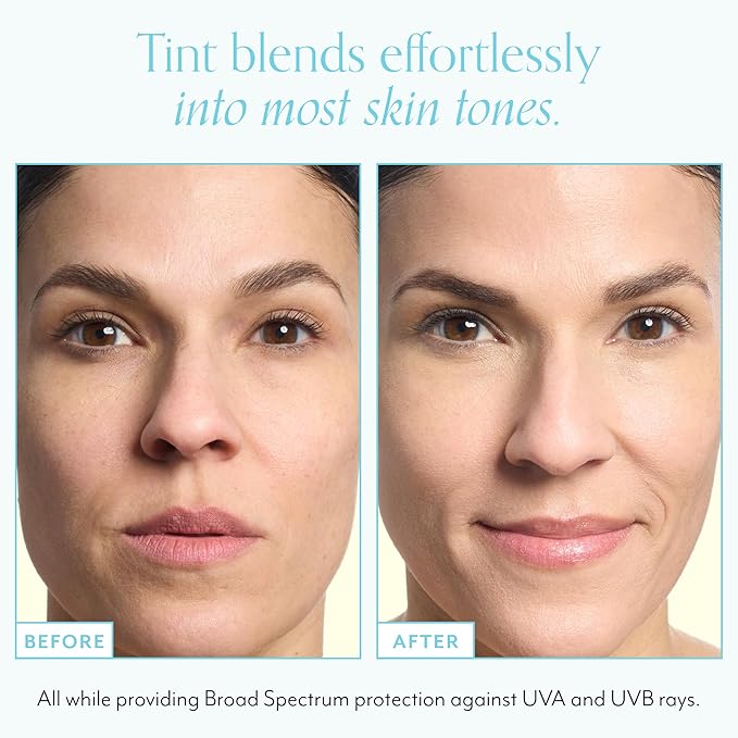 Bliss Block Star SPF 30 Daily Tinted Mineral Sunscreen with Zinc Oxide - All Skin Tones - 100% Mineral Broad Spectrum Sunscreen with Titanium Dioxide & Antioxidant Blend- 1.4 fl oz.