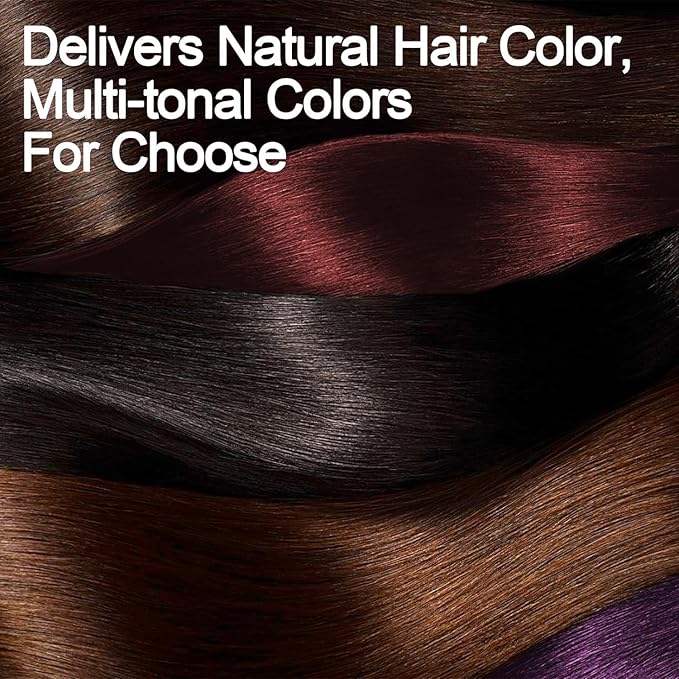 Cherry Brown Hair Dye Shampoo 3 in 1, Long-lasting & Natual Hair Color Shampoo, Herbal Ingredients Natural Shampoo Hair Dye Effect in Minutes, Gifts for Men Women 500ml
