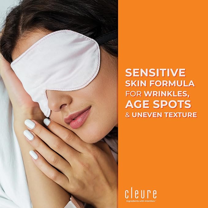 Cleure Hyaluronic Acid & Shea Butter Anti-Aging Night Cream for Sensitive Skin, Gluten, Salicylate, Paraben & Fragrance Free (2 oz, Pack of 2)