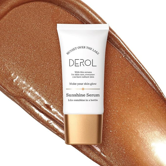 Bronzing Drops, Lightweight Non-greasy Liquid Bronzer for Face & Body, Glow Bronzing Serum for Flawless Skin & Radiant Finish (DEEP BRONZE)