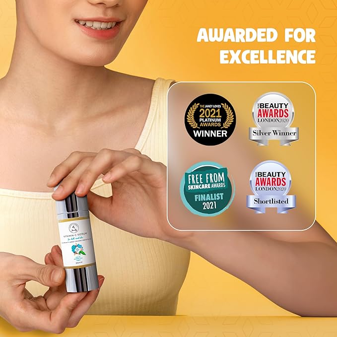 Vitamin C Serum for Face with Hyaluronic Acid, Aloe Vera, Retinol, and Vitamin E - Natural Skin Care for Beautiful and Healthy Skin - Helps Dull and Tired Skin and Fine Lines