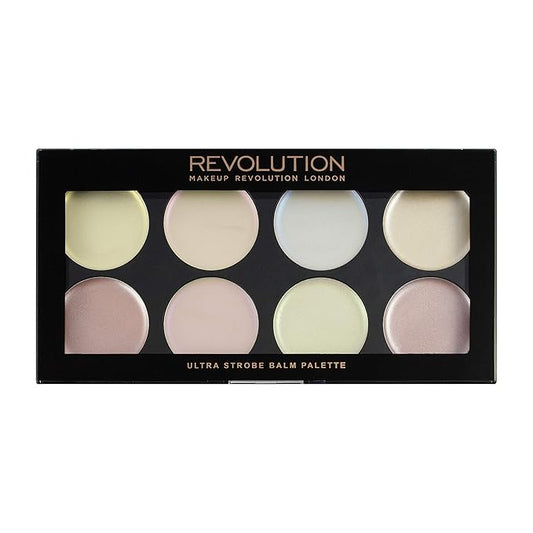 Makeup Revolution, Ultra, Strobe Balm Palette, 8 Shades, 12g