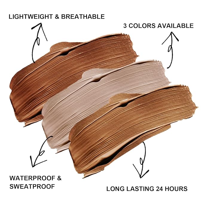 Liquid Contour Stick Makeup - Cream Face Contour Wand with Cushion Applicator, Natural Matte Long Lasting Creamy Bronzer Contour, Lightweight Silky Blendable (#02 SOFT TAN)