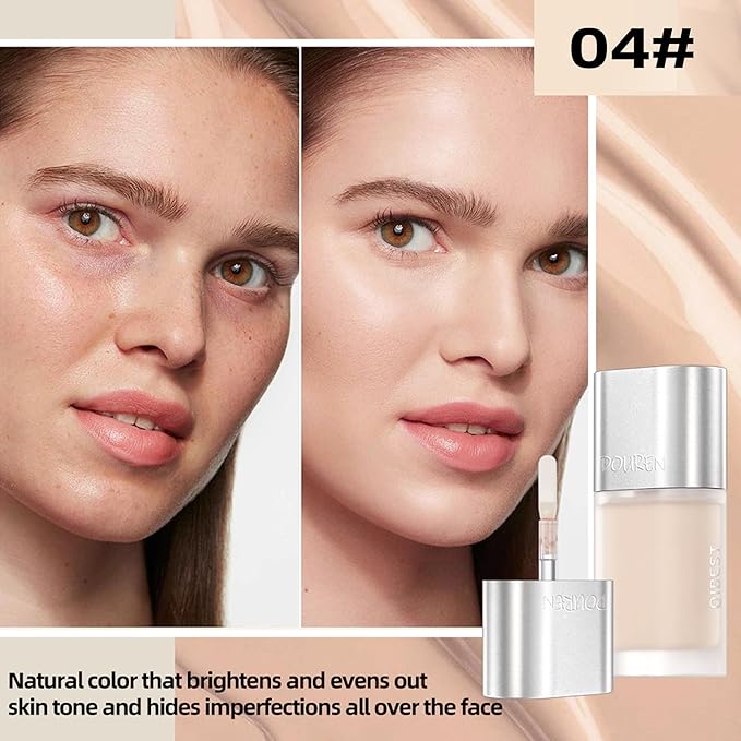 AKARY Moisturizing Precision Concealer, Lightweight & Breathable Cover-up Cream Moist Concealer, Cover Dark Circles Multi-Use Camouflage Cream, Creamy Texture Full Coverage Conceals(04#Natural Color)