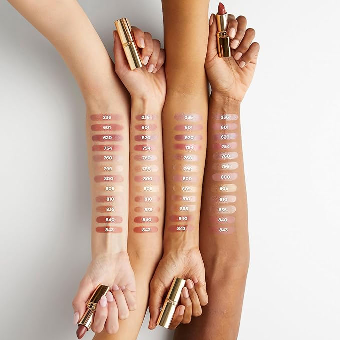 L’Oréal Paris Colour Riche Original Creamy, Hydrating Satin Lipstick with Argan Oil and Vitamin E, Caramel Latte , 1 Count