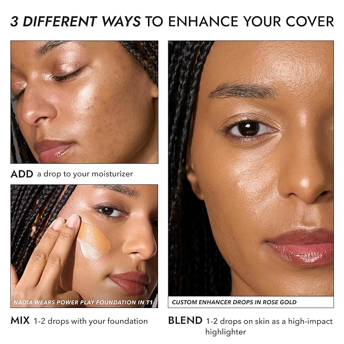 COVER FX Custom Enhancer Drops - Sunlight: Classic Gold Finish - 15mL - Radiant Glow - Liquid Highlighter