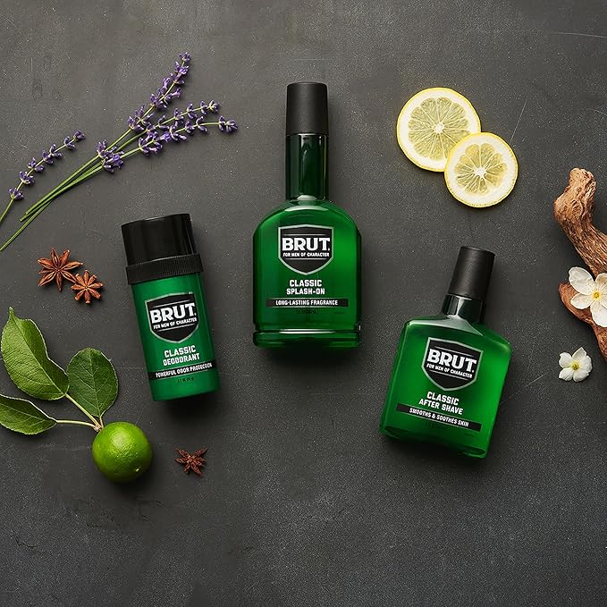 Brut Splash-On Original Fragrance - Bold, Masculine Cologne for Men - Long Lasting Mens Fragrance With Spicy Woods, Floral, and Citrus Notes - 7 oz