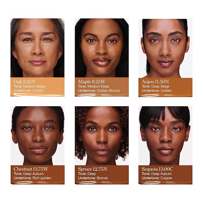 Ogee Complexion Perfecting Liquid Foundation - Lightweight Tinted Moisturizer For Face (Sequoia 13.0C - Deep Auburn, Copper Undertone) - with Vitamin C & Jojoba Oil - Certified Organic & Made in USA