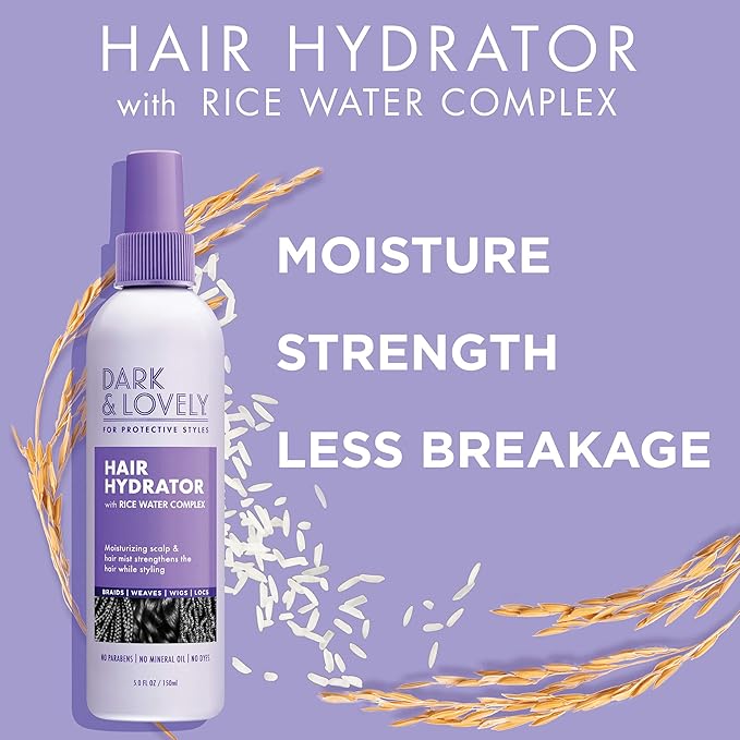 Dark and Lovely For Protective Styles Hair Hydrator with rice water complex 5.0 fl oz