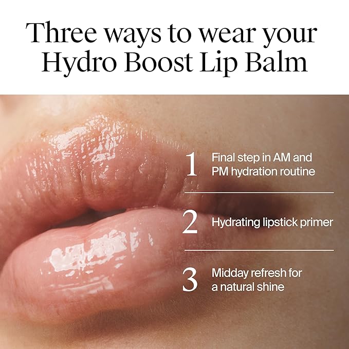 Neutrogena Hydro Boost Hyaluronic Acid, Unscented Lip Balm Leaves Lips Feeling Hydrated, Sheer Ice Nude Lip Balm with a Sweet Sugar Flavor, Fragrance Free, 0.5 oz (Pack of 2)