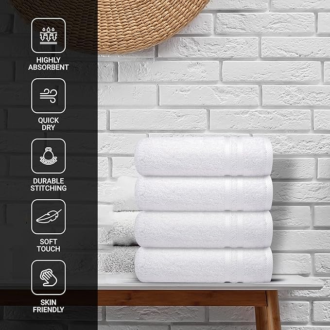 Infinitee xclusives white hand towels