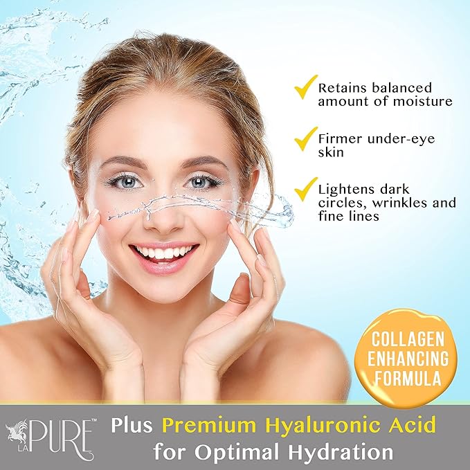 24K Gold Eye Treatment Masks - Under Eye Patches, Under Eye Bags Treatment, Eye Mask for Puffy Eyes, Anti-Wrinkle, Dark Circles, Gel Pads 15 Pairs