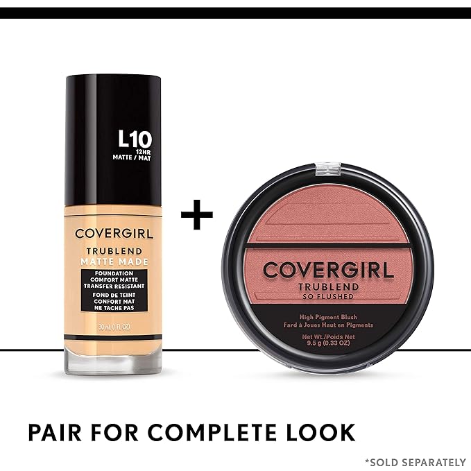 COVERGIRL Trublend So Flushed High Pigment Blush, Love Love Me, 0.33 Oz