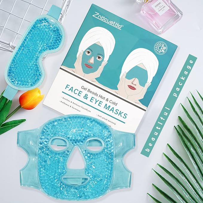 Cooling ice face eye mask
