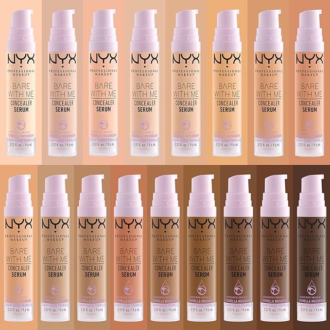 NYX PROFESSIONAL MAKEUP Bare With Me Concealer Serum, Up To 24Hr Hydration - Sand