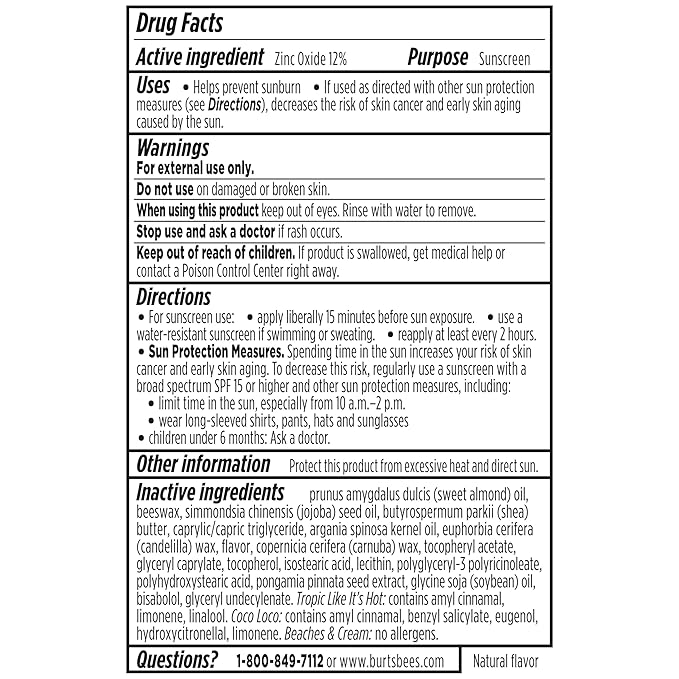 Burt’s Bees SPF 30 Lip Balm