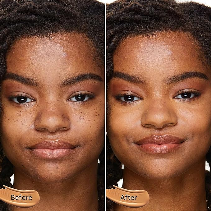 Mushroom Head Air Cushion CC Cream - BB Cream Face Makeup Foundation for Mature Skin Moisturizing Concealer Brighten Long-Lasting, Even Skin Tone for All Skin Types, Medium Deep