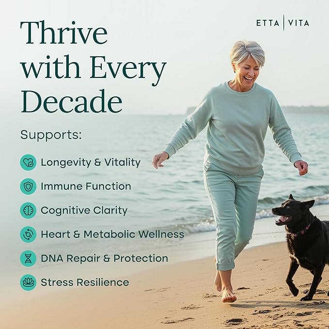 Liposomal NAD+ Supplement 500mg with Urolithin A, CoQ10, Resveratrol & Giloy (Made in USA) Mitochondrial, Cellular Energy, Cognitive, Anti-Aging & Detox Support - 3rd Party Tested Vegan, Non-GMO