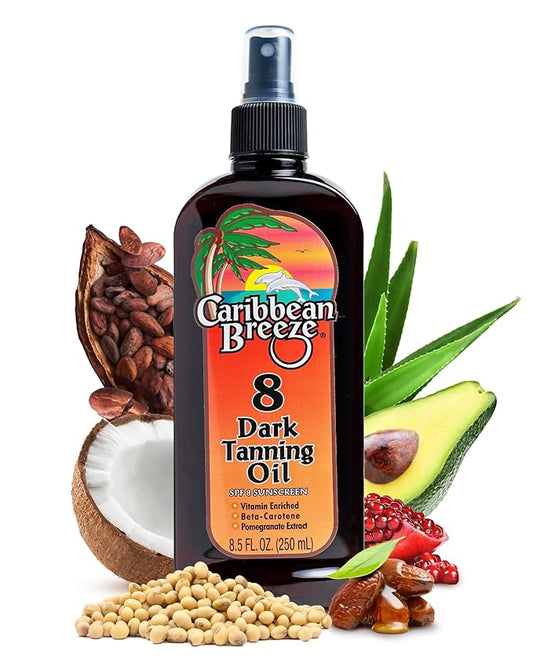 Caribbean Breeze Oil, SPF 8,