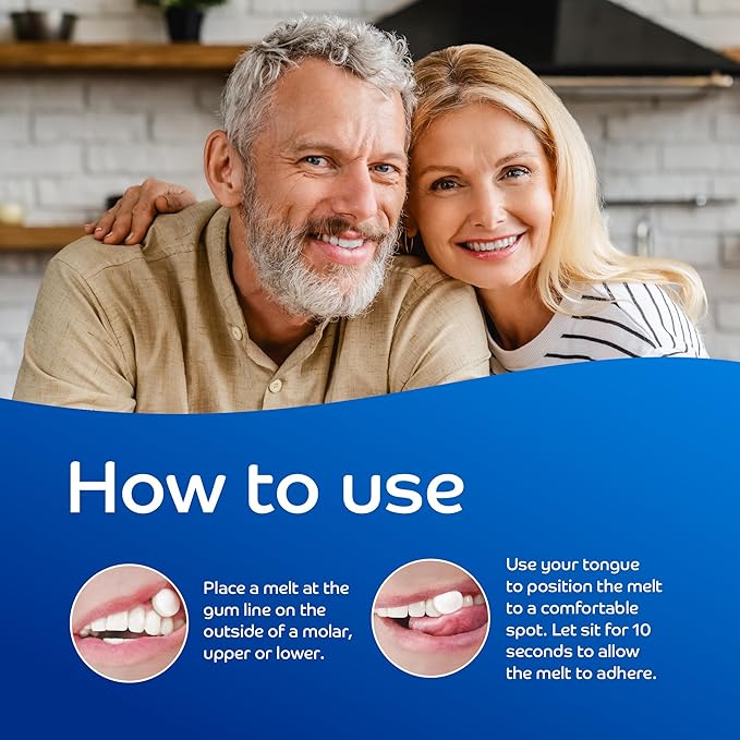 Oracoat XyliMelts for Dry Mouth Night Time or Day - Moisturizing Dry Mouth Adhering Discs, Sugar Free with Xylitol, 40 Count, Berry Smoothie Flavor, 8-Hour Relief