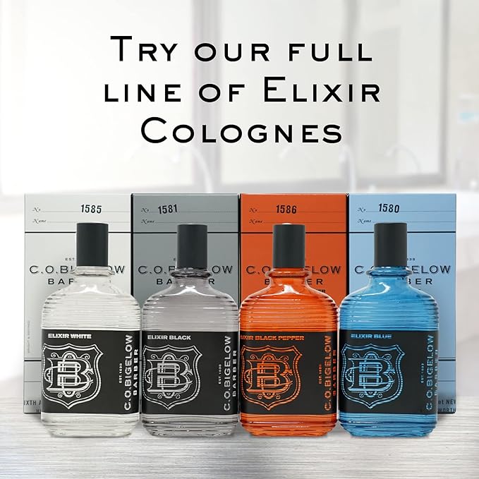 C.O. Bigelow - Elixir Blue - No. 1580, 2.5 fl oz, Cologne for Men, Lavender & Rosemary Long Lasting Mens Cologne, Fresh, Refined, Masculine Perfumes for Men