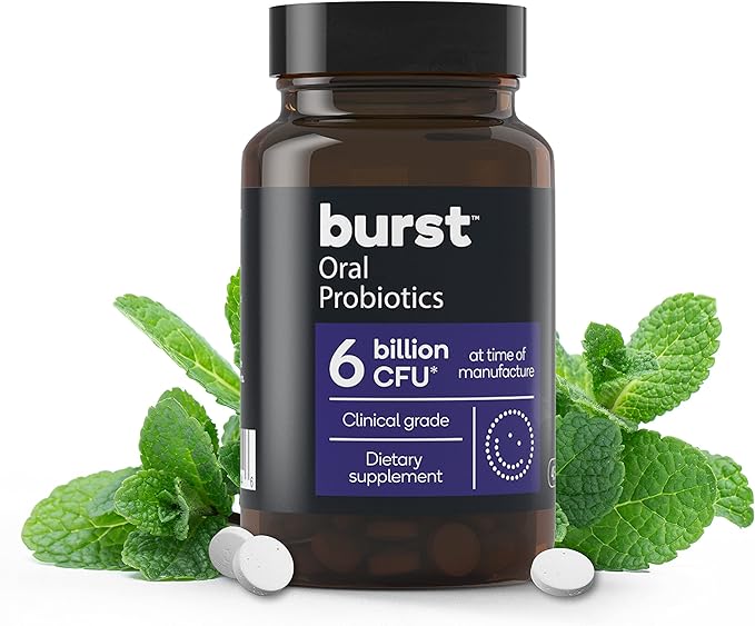 Burst Dental Probiotics (45 Count) | for Healthy Oral Cavity, Bad Breath, Immune System & Sinus Support | Promotes Upper Respiratory Health and Beneficial Bacteria | Blis K12 & M18