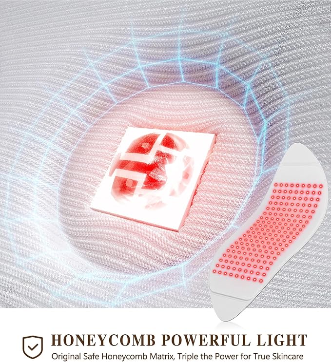 Red Light Therapy for Face and Neck, 720 LED Infrared Light Therapy Mask for Wrinkles and Acne, Large 30.8" x 11.8" Panel for Body, Red Light Mask Gift for Women, Mom, PDT Facial Skincare at Home