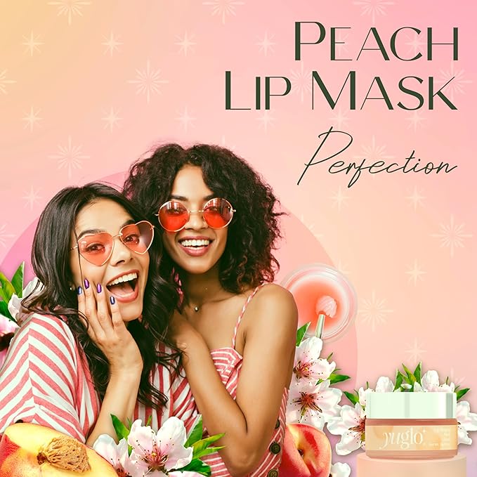 Moisture & Collagen Booster Lip Sleeping Mask - Treatment to Restore, Hydrate & Plump Dry Chapped Lips - Peach