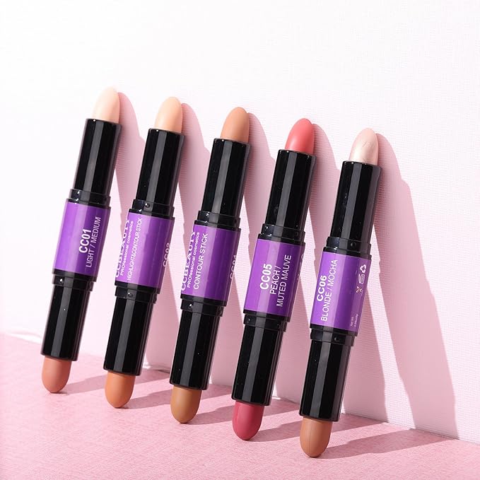 CCbeauty 2-in-1 Blush Stick for Cheeks - Cream Muted Mauve