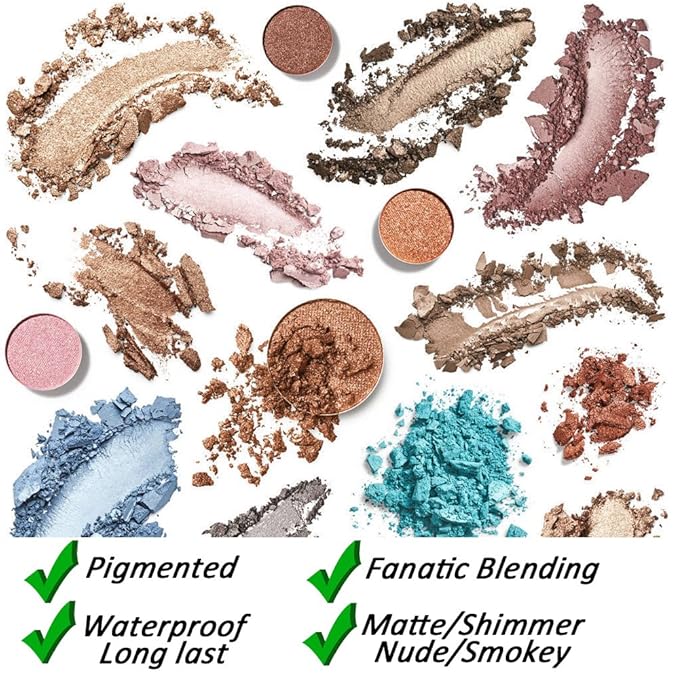 35 Colors Eyeshadow Palette with 7Pcs