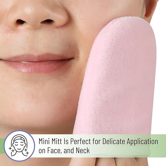 Slick- Self Tanning Mitt, Pink, Self Tanner Mitt, Self Tan Mitt, Tanning Glove, Tanning Mitts Self Tanner, Self Tanning Glove, Tanning Gloves for Self Tan Lotion, Self Tanner Glove Mitt