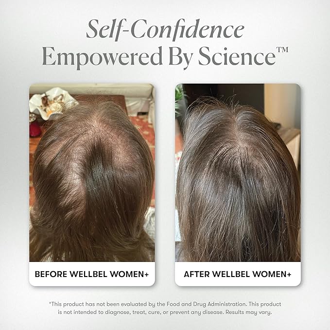 WELLBEL Women + Clean Supplement for Hair, Skin, and Nails, Vegan, Gluten Free, Non GMO 90 Count