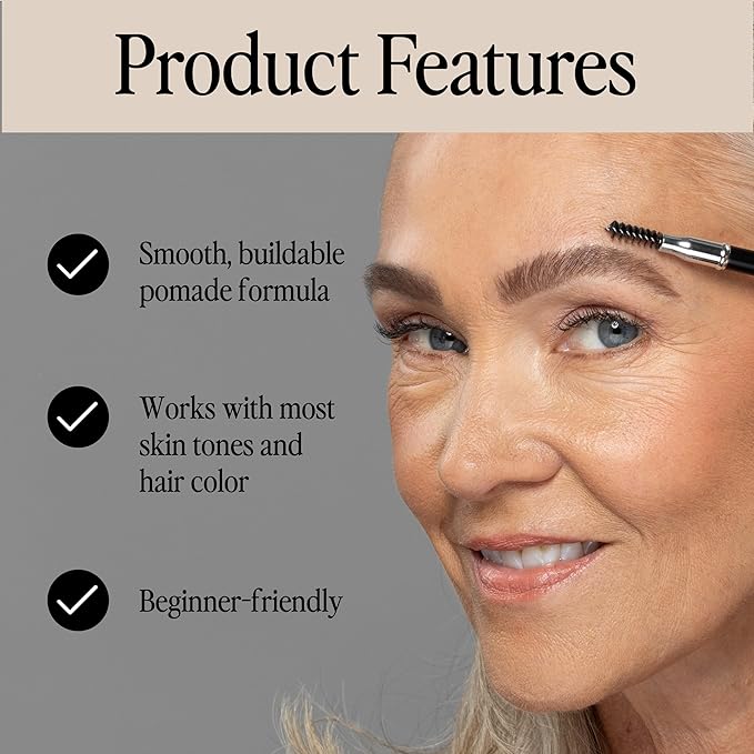 Billion Dollar Brows Universal Eyebrow Pencil – Dual-Ended Design with Precision Tip & Spoolie, Natural Finish, Waterproof, Easy to Use, Vegan & Cruelty-Free for Perfectly Defined Brows - 2 Pack